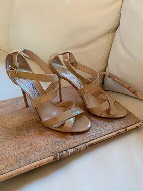Jimmy Choo Stilettos in Tan High Heel Sandals